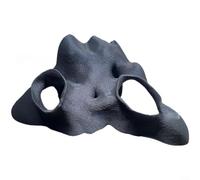 Cachette d'angle imitation racine de mangrove pour aquarium - Aspect naturel - Sans danger pour les reptiles et les crevettes - Matériau à base de plantes - Noir - S