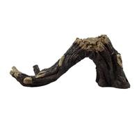 Cachette D'aquarium Coquille D'écorce Simulée en Résine Marron | Décoration Artisanale Artistique, Ornement Paysager pour Aquarium et Lézards, Reste sous L'eau