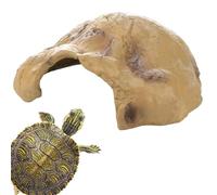 Cachette d'aquarium pour reptiles - Décoration d'aquarium, grottes rocheuses, ornement d'aquarium creux en résine | Décoration d'aquarium, abri à crevettes et poissons, grotte cachée, ornements d'amén