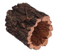 Cachette d'arbre Creuse en Bois Marron Texture D'écorce Réaliste | Utilisation Terrestre et Arboricole, Décor de Vivarium pour Geckos et Crustacés, pour Propriétaires de Crabes