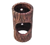 Cachette d'arbre pour reptile, grotte de lézard, imitation de bûche creuse, peau de lézard en résine, abri imperméable pour habitat, accessoires de réservoir, reptile, cachette de bûche naturelle