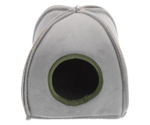 Cachette de Hamster en Coton, Chaude, Démontable, Yourte Mongole Grise | Petits Animaux, Nettoyage Facile, Coupe Semi-fermée, Adaptée Cochon D’inde et Hérisson