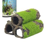 Cachette de mousse pour aquarium et abri - Abri amovible multifonctionnel et spacieux, design réaliste pour se cacher, élever des crevettes et se reposer dans des habitats d'eau douce ou S