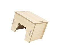 Cachette en bois pour hamster, idéale pour créer un environnement amusant pour les petits animaux, les décorations de cage pour animaux de compagnie