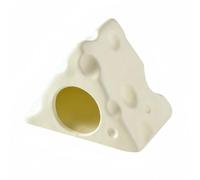 Cachette en Céramique pour Hamster Abri Triangulaire Grotte Maison Rafraîchissante pour Réguler la Température Surface Lisse Facile à Nettoyer Adaptée, Color to 2