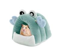 Cachette Hamster | Maison d'Habitat Hérisson en Peluche - Abri de Litière en Forme de Crabe avec Couverture Intégrale - Espace Jeu et Repos pour Chinchilla, Lapin, Gerbille et Furet