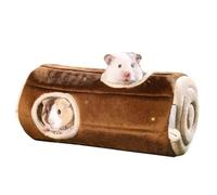 Cachette pour cage de hamster | Cage tunnel de Guinée, coussin en polaire, literie confortable, velours double face, polaire chaude, forme charmante pour hamsters, souris, perroquets