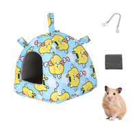 Cachette pour Cobayes, Maison pour Cochon d'Inde, Lit pour Petit Animal de Compagnie, Tente-lit Chaude pour Hamsters, Maison-grotte pour Petits Animaux avec Crochets à Chaîne, Furets, Chinchillas