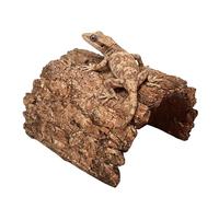 Cachette pour geckos - Maison de crapauds | Abri en résine | Protection pour tortues | Habitat de grotte en résine, convient pour les agames barbus, les tortues léopards, les grenouilles, les geckos
