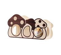 Cachette Pour Hamster | Hutte en Bois en Forme de Champignon Résistante aux Rongements | Décoration pour l'Habitat des Petits Animaux de Compagnie,Pour Chinchilla Gerbille Furet Lapin Hérisson Et Autr
