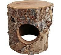 Cachette pour hamster, Maison à grimper en bois naturel, Tubulaire, Pour petits hamsters, Pas de clous, Sans danger pour les petits animaux, Maison à grimper pour hamster