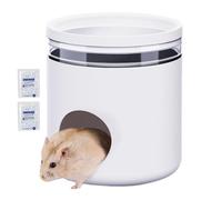 Cachette pour Hamster | Petite Maison De Compagnie | Tunnel De Cage Au Lit Cool pour Toute La Saison | Refuge De Refroidissement Créatif avec 2 Packs De Glace Habitat Habitat Cachent Le Sommeil À