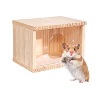 Cachette pour hamster, porte transparente pour petit hamster - Accessoires de cage, maisons et cachettes pour hamster, petit animal pour cages intérieures et extérieures