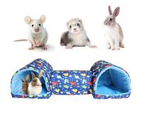 Cachette pour Hamster - Tunnels Lavables pour Petits Animaux Jouets,Accessoires de Cage Anti-Dérapants et Doux pour Chinchillas Furet Lapin Nid Jouer Repos