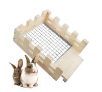Cachette pour lapins | Maison pour cage à hamster | Habitat d'activités décoratives en bois pour petits animaux tels que lapins, hamsters et chinchillas pour dormir, se cacher, ronger, se reposer et