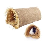 Cachette pour Lapins - Nid d'Respirable pour Lapin,Tunnel Tissé Jouet Abri Douillet Cachette pour Petit Animal Intérieur Extérieur