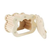 Cachette pour Petits Animaux - Formes de Nuages en Bois pour Hamsters, Refuge, Habitat Naturel Non traité pour Petits Animaux, enclos de Chalet | Décoration de Petite Maison forestière