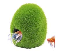 Cachette pour Poissons d'Aquarium - Grotte en Mousse Naturelle pour Aquarium | Caverne Amovible Réaliste et Spacieuse pour Betta, Reproduction de Crevettes et Eau Douce ou Salée