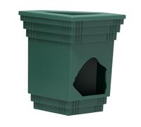 Cachette pour reptile à suspendre - Bassin d'eau - Terrarium - Décoration pour gecko, lézard, grenouille, animal domestique grimpant - Vert