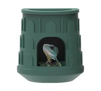Cachette pour reptile | Petite cachette pour reptiles - Jouet d'escalade amovible naturel avec bassin d'eau supérieur pour caméléon, terrarium, gecko, aquarium, grenouilles arborescentes