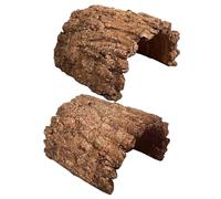 Cachette pour reptiles - Abri à crapauds en résine - Rampe solaire en résine - Gecko léopard - Accessoire décoratif pour terrarium - Zone de retraite sûre pour petits animaux