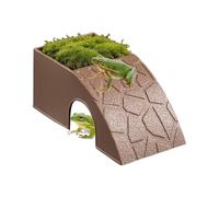 Cachette pour reptiles - Cachette pour reptiles 2 en 1 | Pèr Acqua Pèr Reptilî | Père nourriture et eau, refuge l'alimentation du paysage, lézards, grenouilles, cornus, dragon