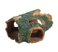 Cachette réaliste en forme de tronc d'arbre pour reptiles avec zone d'escalade pour petits animaux de compagnie, décoration pour reptiles