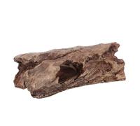 Cachette Reptile en Résine, Tronc Creux Effet Bois Mort Marron | Décor Réaliste D’aquarium et Terrarium, Privacy, Ventilation, Nettoyage Facile, pour Amphibiens et Reptiles