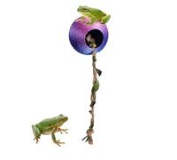 Cachette Reptile | Imprimé en 3D avec Corde d'escalade - Cache pour araignées pour Terrarium - pour Repos & Enrichissement des Mygales, Grenouilles, Crabes, Lézards, Mantes Religieuses, Terrariums &