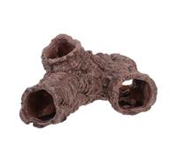 Cachette sous Tronc d'arbre en Résine pour Reptiles, 30,5cm | Écorce Réaliste, Entrée Facile, Intérieur Creux Lisse, pour Serpents et Amphibiens en Terrarium