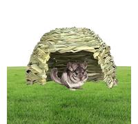 Cachette tissée pliable pour lapins, cochons d'Inde, lapins et petits animaux de compagnie | Décoration d'habitat et lit de foin pour chinchillas, hamsters et petits animaux