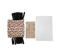 Cachette Tunnel pour Animaux de Compagnie pour Hamster et Cochon d'Inde |Cachette Confortable en Flanelle imprimé léopard |Tube de Jeu pour Petits Animaux avec Rideau à Franges (Pink)
