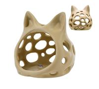 Cachettes Et Grottes D'Aquarium | Tête de chat évidée ventouse forte | Grotte Décorative D'Aquarium | Pour Se Cacher, Se Reposer, Décorer, Chambre, Bureau, Lobby Hôtel, Restaurant, Animalerie, Café