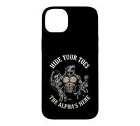 Cachez Vos Orteils The Alpha's Here Funny Alpha Wolf Meme Cringe Coque pour iPhone 14 Plus