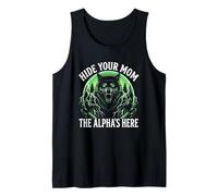 Cachez Votre Femme The Alpha is Here Wolf Male Werwolf Meme Débardeur