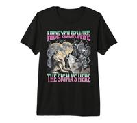 Cachez Votre Femme The Sigma is HereFunny Werewolf Wolf Meme T-Shirt Haut de Gamme