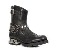 Cachorro 1 Paire De Bottes pour Hommes Vintage, Chaussures Rock Biker Punk, Accessoires De Randonnée Décontractés Vintage Médiéval, Accessoires De Costumes De Cosplay,Noir,43