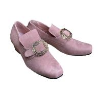 Cachorro 1 Paire De Chaussures Médiévales Renaissance Halloween pour Hommes, Bottes De Jazz en Cuir Vintage, Accessoires De Randonnée Décontractés en Plein Air,Rose,43