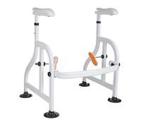 Cachpib Barre d'appui pour toilettes - Réglable en hauteur - Pour personnes âgées - Poignée de support antidérapante - 62 x 52 x 65-72 cm