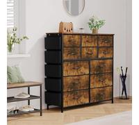 Cachpib Commode avec tiroirs en tissu - Buffet de salon avec 12 tiroirs en tissu - Commode pour chambre à coucher, chambre d'enfant, couloir, couloir