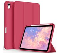 CACOE Coque Compatible avec iPad A16 11ème 2025 11 Pouces/ipad 10ème Génération 10,9 Pouces 2022 Étui, Housse de Protection Ultra Fin Housse en TPU pour iPad 11e 2025 / 10e 2022, Rose Vif