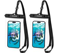 CACOE Pochette Étanche Smartphone IPX8 [Lot de 2] Pochette Téléphone Étanche, Housse Étanche Smartphone pour iPhone 14 Plus 14 13 Pro Max 12 11 XS XR X 8, Samsung S20 S10 S9, Huawei P30 P20 up to 7.0