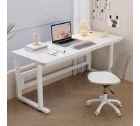 Cact Bureau de bureau en métal pour petite taille, écriture robuste, jeux et bureau à domicile - Table d'étude blanche, 31.5x15.7in / 80 x 40 cm - Solution peu encombrante