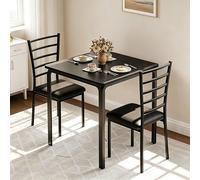 Cact Lot de 2 tables de salle à manger en forme de cactus pour 2 personnes, petite table de cuisine moderne et chaises à dossier haut, idéal pour appartement, coin petit-déjeuner, bureau à domicile