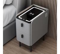 Cact Modern Nightnd with Der & Doors - Slish Sto for Smals, table de chevet polyvalente pour décoration de chambre à coucher et n'importe quelle pièce, solution parfaite en fourrure