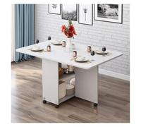 Cact Table de salle à manger pliable en bois extensible pour les petites tailles Assemblage facile 120 x 60 x 77 cm Polyvalente et élégante pour la maison ou la salle à manger