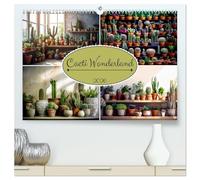 Cacti Wonderland (High Quality Premium Wall Calendar 2026 DIN A2 landscape),CALVENDO 12 Month Wall Calendar: Escape to the captivating Cacti ... of succulents and cacti throughout the year.