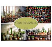 Cacti Wonderland (Wall Calendar 2026 DIN A2 landscape), CALVENDO 12 Month Wall Calendar: Escape to the captivating Cacti Wonderland and explore the ... of succulents and cacti throughout the year.