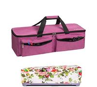 CACTIYE Sac de transport compatible avec Cricut Explore Air et Maker, sac fourre-tout étanche compatible avec Cricut Explore Air et Supplies (rose-02, 1+1)
