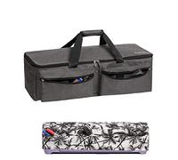 CACTIYE Sac de Transport Compatible avec Cricut Explore Air et Maker, Sac fourre-Tout étanche Compatible avec Cricut Explore Air and Supplies, Gris + Noix de Coco, 1+1, Classique